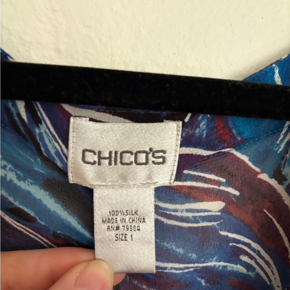 💙Chicos Silk Sheer Top💙 - Picture 3 of 4